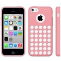 Чехол накладка Hollow Dot TPU Case для iPhone 5C (розовый)